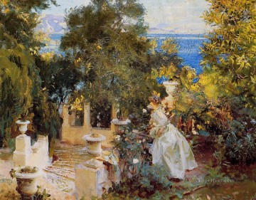 Un jardín en Corfú John Singer Sargent Pinturas al óleo
